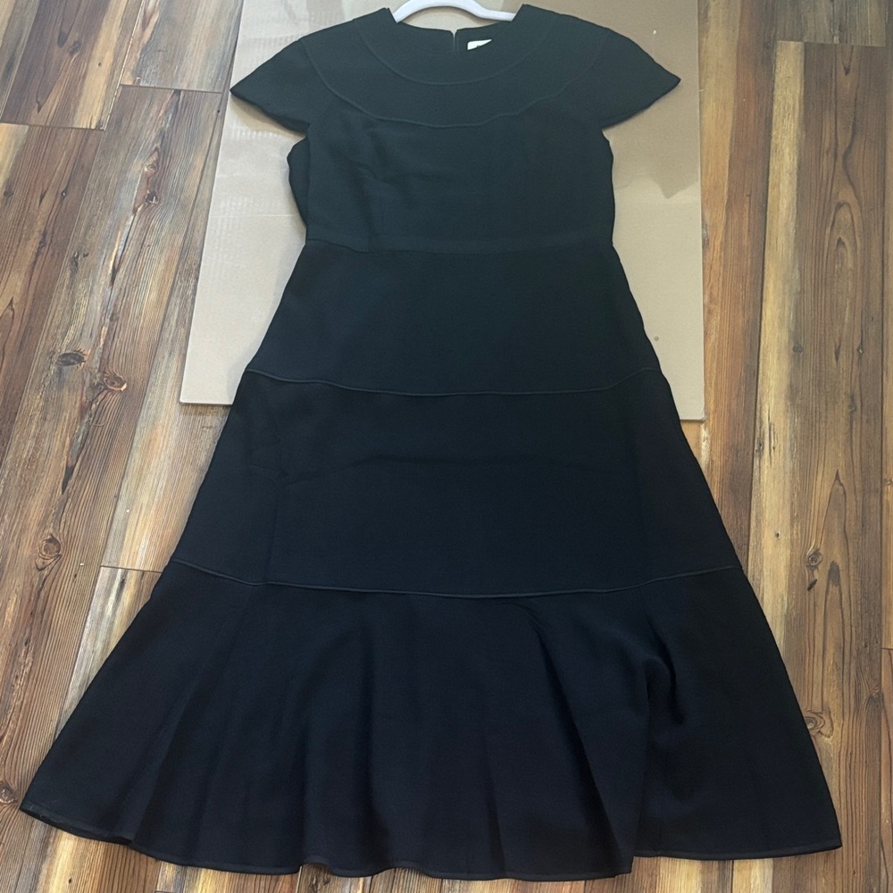 CEFINN Elegant Tiered Black Maxi Dress SZ 10